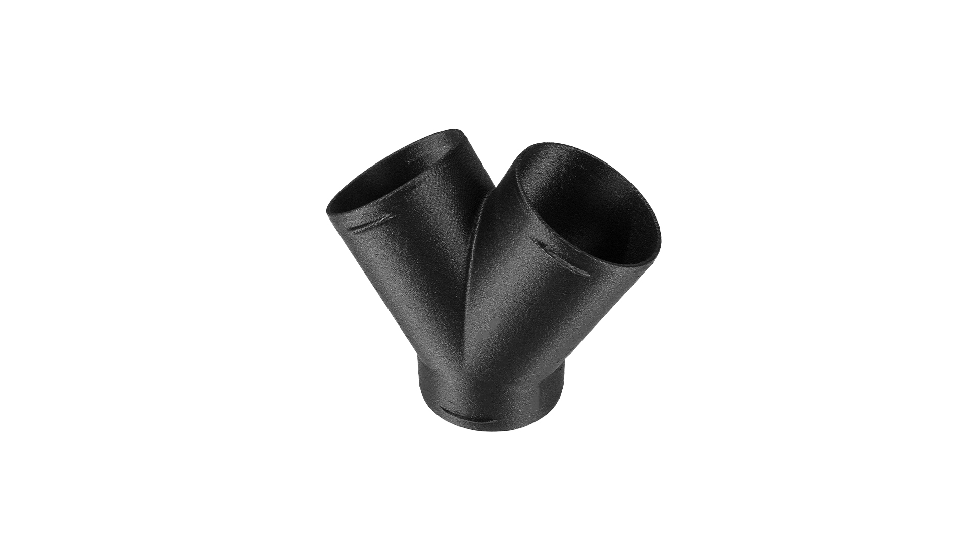 Y-shape adapter — Ø 60 mm / 30° / Color: Black